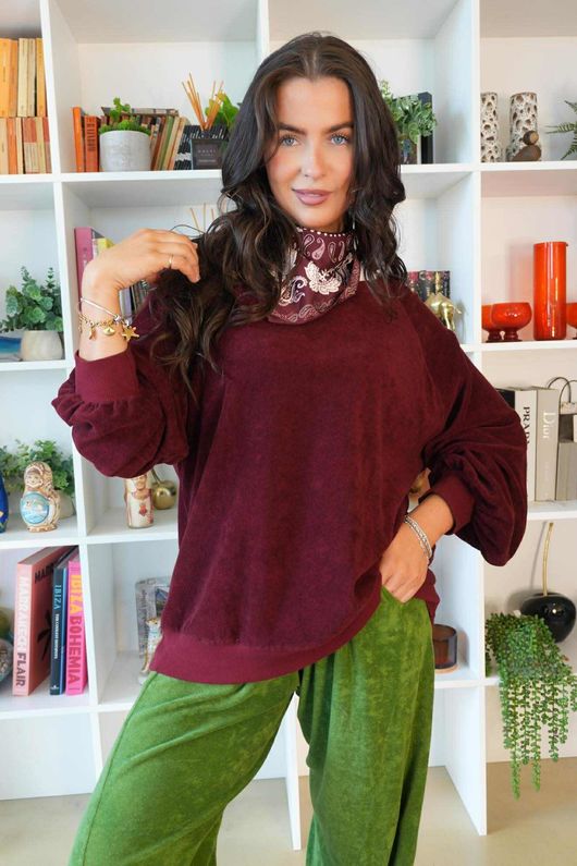 Terry B Classic Sweatshirt Maroon